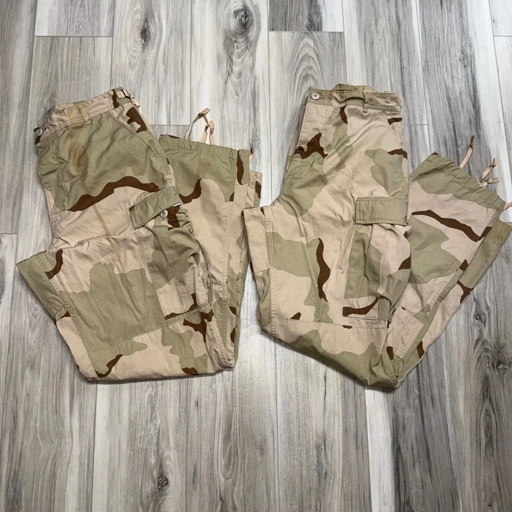Lot USGI 3 Color Desert Camo Combat Pants Medium Long Ripstop 8415-01-327-5336